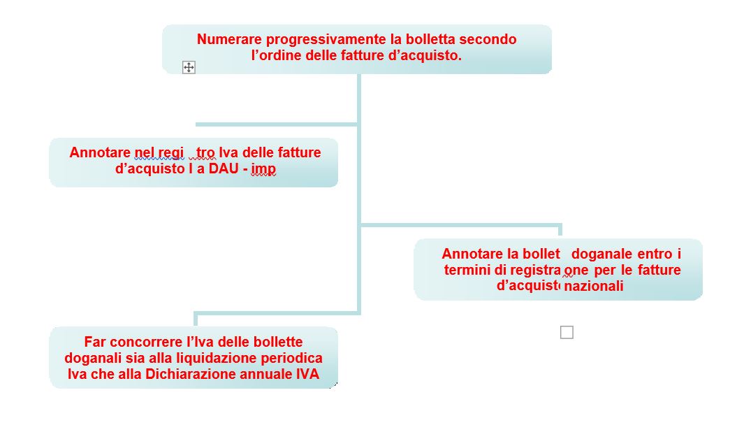 come registrare la bolletta doganale