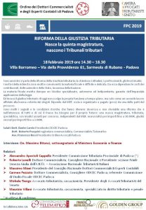 Evento Padova Giustizia Tributaria