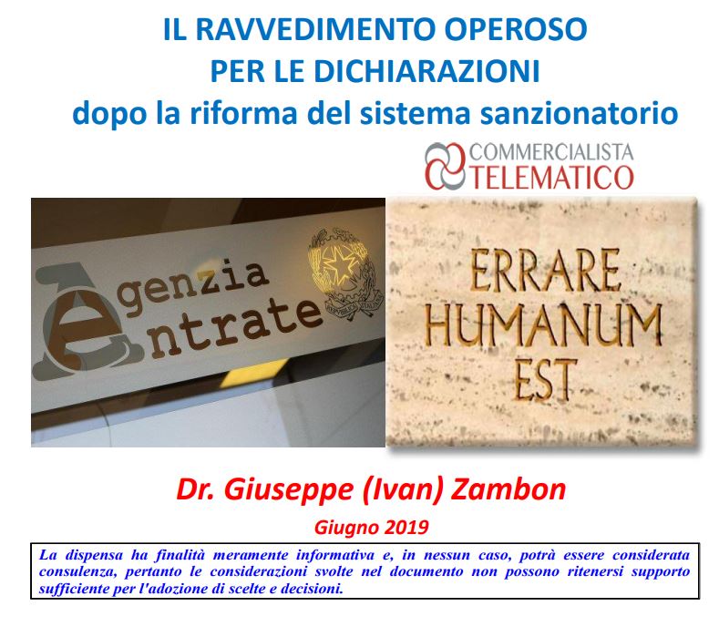 RAVVEDIMENTO OPEROSO