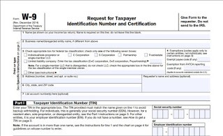 form W-9 modello