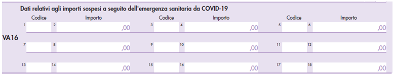 quadro va16 novità modello iva 2021