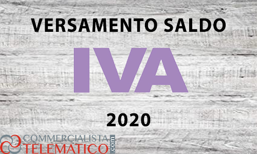 scadenza saldo iva 2020