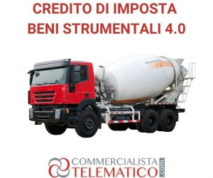 credito imposta per acquisto nuovi beni strumentali