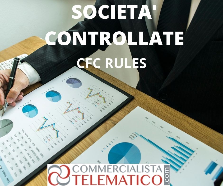 cfc rules redditi società controllate