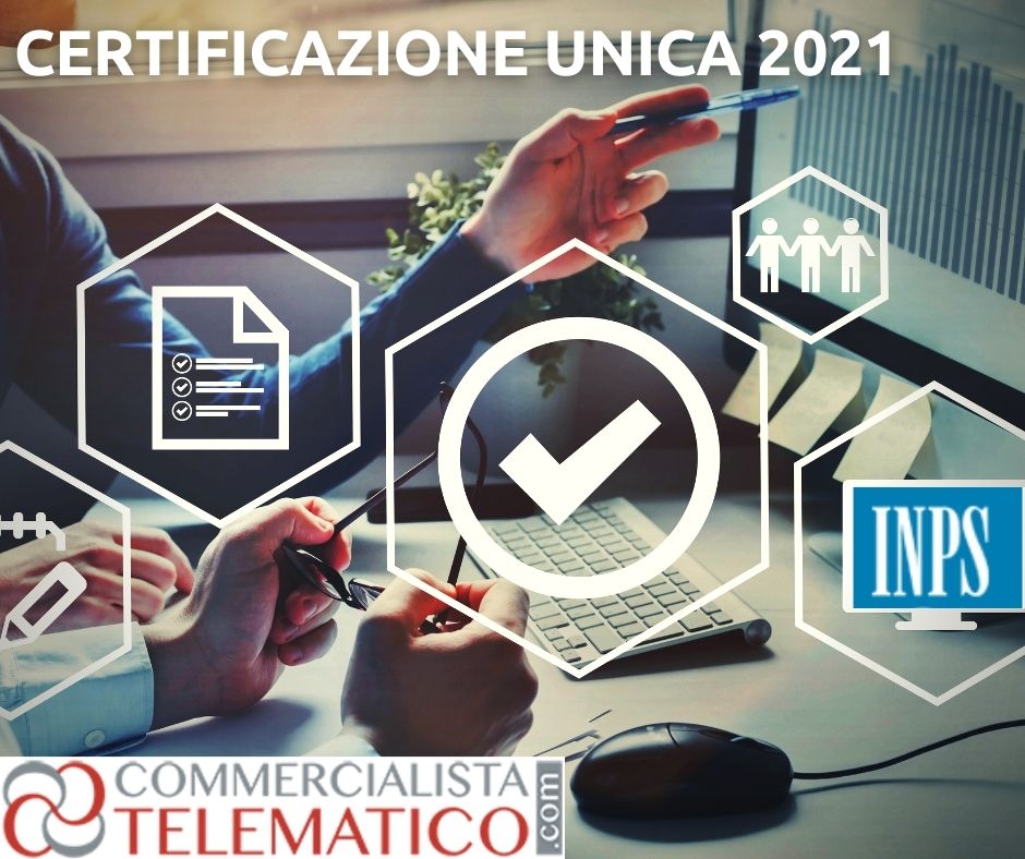 certificazione unica inps 2021