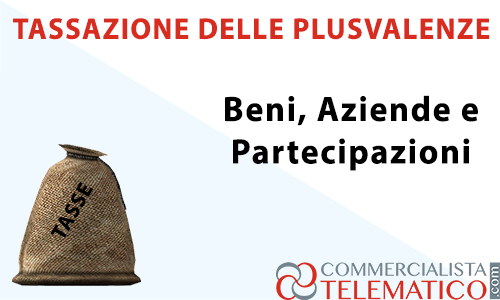tassazione plusvalenze