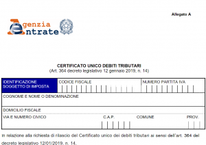 non impugnabile certificato carichi pendenti