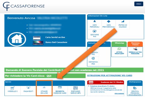 cassa forense domanda esonero parziale