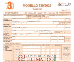 novità modello 730 2022