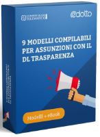 modelli assunzioni dl trasparenza