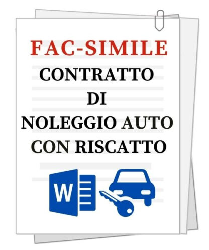 Fac-simile | Contratto di noleggio auto a lungo termine con riscatto