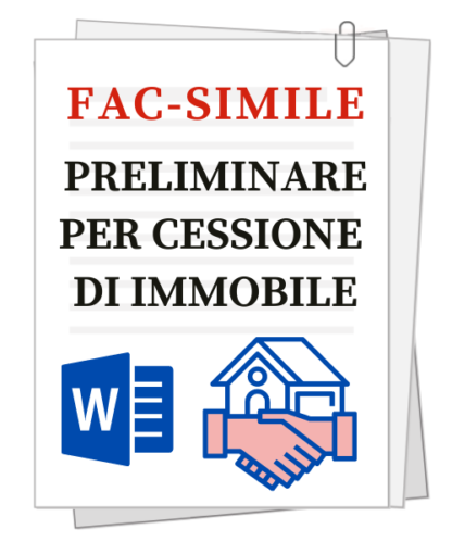 Fac-simile | Contratto preliminare per cessione di immobile