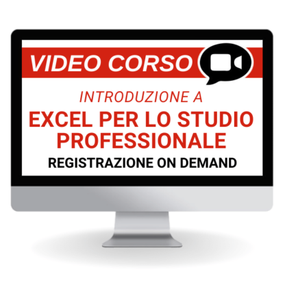 Corso Online Registrato | Excel per lo Studio professionale, dalle basi alle tabelle Pivot