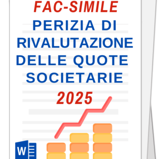 Fac-simile | Perizia di rivalutazione quote societarie – 2025