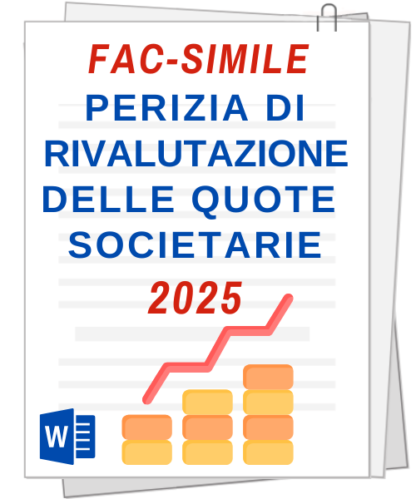 Fac-simile | Perizia di rivalutazione quote societarie – 2025
