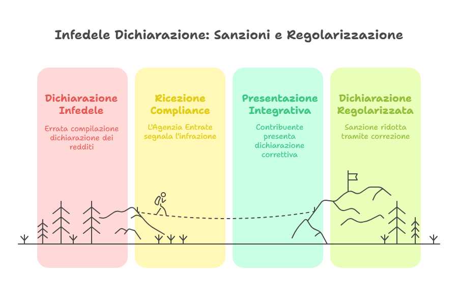 sanzioni infedele dichiarazione