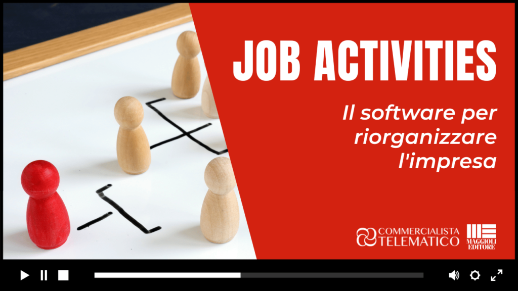 Guarda il video di job activities software per riorganizzare imprese 